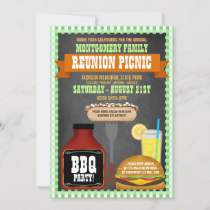 Inbjudan till familjefest picnic