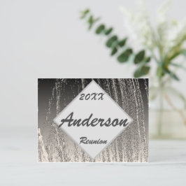 Inbjudan till Family Reunion Elegant Silver Rand
