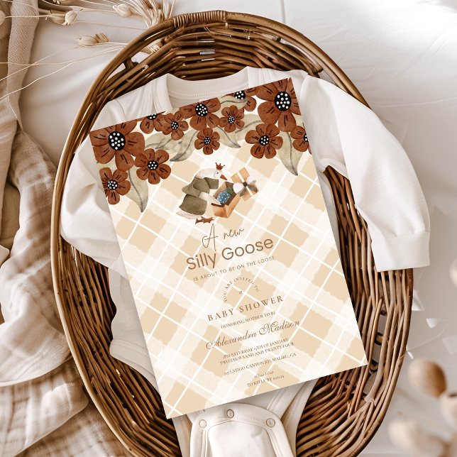 Inbjudan till Fåniget Goose Baby Shower (Skapare uppladdad)