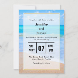 Inbjudan till Fantastisk Beach Tropical Scene Phot