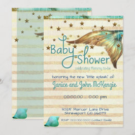 Inbjudan till Fantasy Beach Sjöjungfru Baby Shower