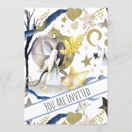 *~* Inbjudan till Fantasy Fairy Baby Shower Måne