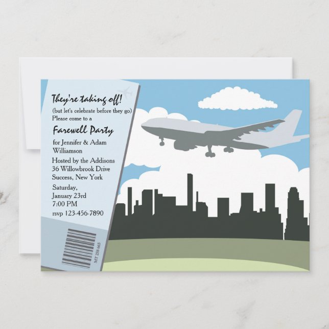 Inbjudan till Farewell-part (Framsida)