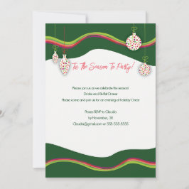 Inbjudan till färgad julfest