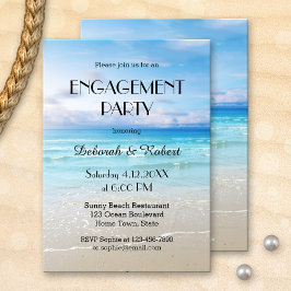 Inbjudan till färglös Förlovningsfest för segment