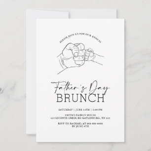 Inbjudan till fars dag Elegant Rustic Brunch