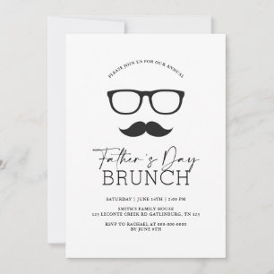 Inbjudan till fars dag Elegant Rustic Brunch