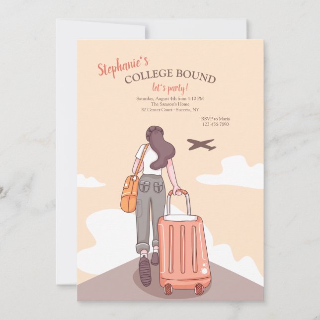 Inbjudan till fest för kvinnliga studenter (Framsida)