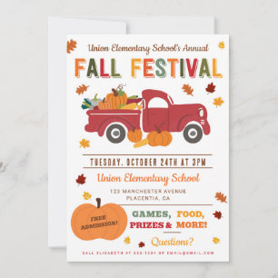 Inbjudan till festival Halloween Harvest Flyer