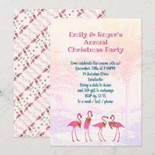 Inbjudan till Festive Flamingos Julfest