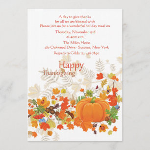 Inbjudan till Festive Tack Thanksgiving