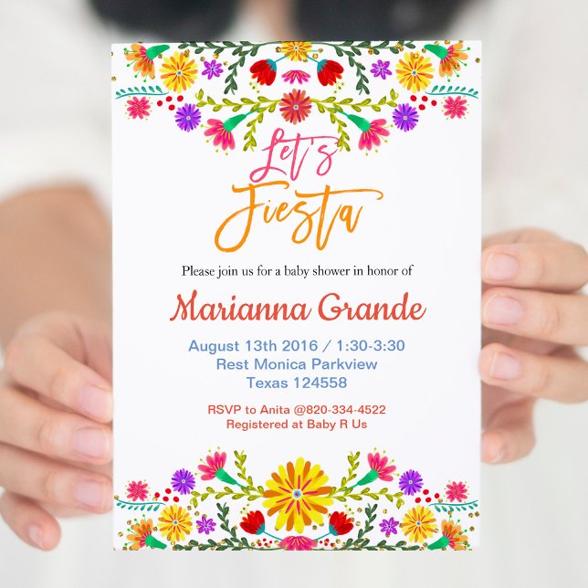 Inbjudan till Fiesta Baby Shower (Skapare uppladdad)