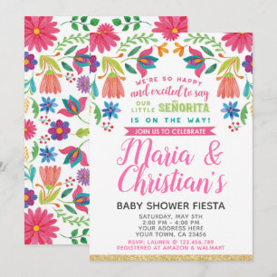 Inbjudan till Fiesta Baby Shower