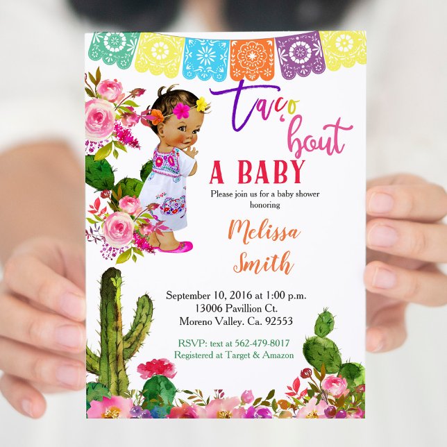 Inbjudan till Fiesta Baby Shower Taco Bout A Baby (Skapare uppladdad)