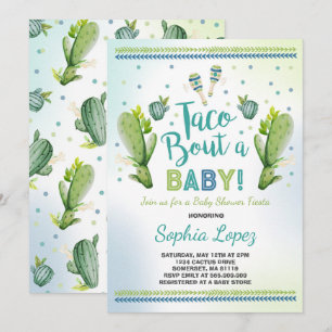 Inbjudan till Fiesta Baby Shower Taco Bout A Baby