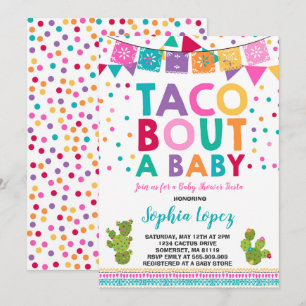 Inbjudan till Fiesta Baby Shower Taco Bout A Baby