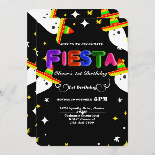Inbjudan till Fiesta Birthday Chalkboard Mexikansk