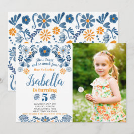 Inbjudan till Fiesta Birthday med foto