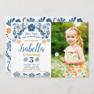 Inbjudan till Fiesta Birthday med foto