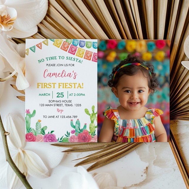Inbjudan till Fiesta Cactus Girl Birthday (Skapare uppladdad)