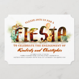 Inbjudan till Fiesta Förlovningsfest Mexikanska Pa
