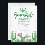 Inbjudan till Fiesta Heliga Guacamole 30års födels<br><div class="desc">Fiesta Heliga Guacamole 30års födelsedag inbjudan till Fiesta eller cactus heliga guacamole var avsedd för födelsedagsinbjudan för alla åldrar. Utformningen innehåller ett vattenfärgsteckensnitt för överskriften,  en cacti-arrangemang och slumpmässiga faux guld glitter sprinkles runt kant. Den här fiesta- eller cactus heliga guacamole-födelsedagsinbjudan är redo att vara personlig.</div>