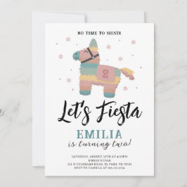 Inbjudan till Fiesta Party Piñata Earthy Muted Fär