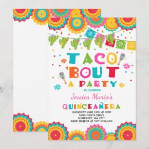 Inbjudan till Fiesta Quinceanera Taco om en fest