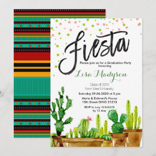 Inbjudan till Fiesta Studenten till Party Mexikans