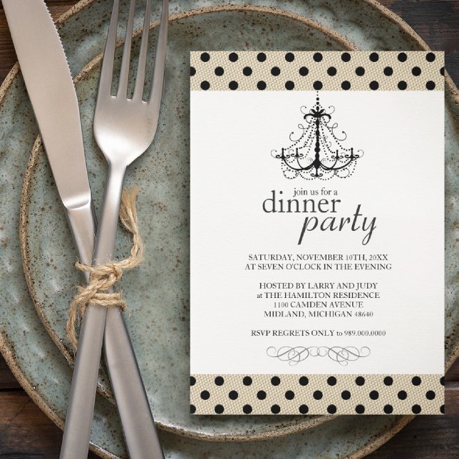 Inbjudan till Finare Middag Party (Skapare uppladdad)