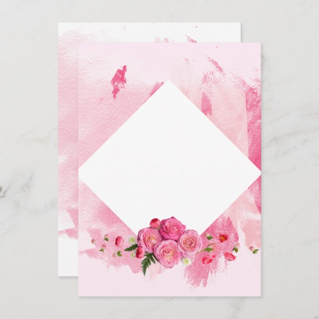 Inbjudan till firandet av mors dag (Fram/baksida)