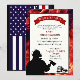 Inbjudan till Firefighter Flagga Pension Party