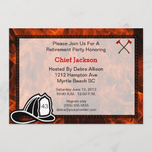 Inbjudan till Fireman/Chief Pension Party