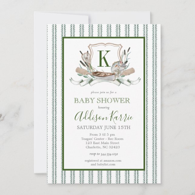 Inbjudan till fiskbabydusch (Framsida)