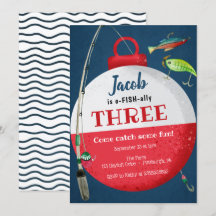 Inbjudan till fiske O-FISH-ally Birthday