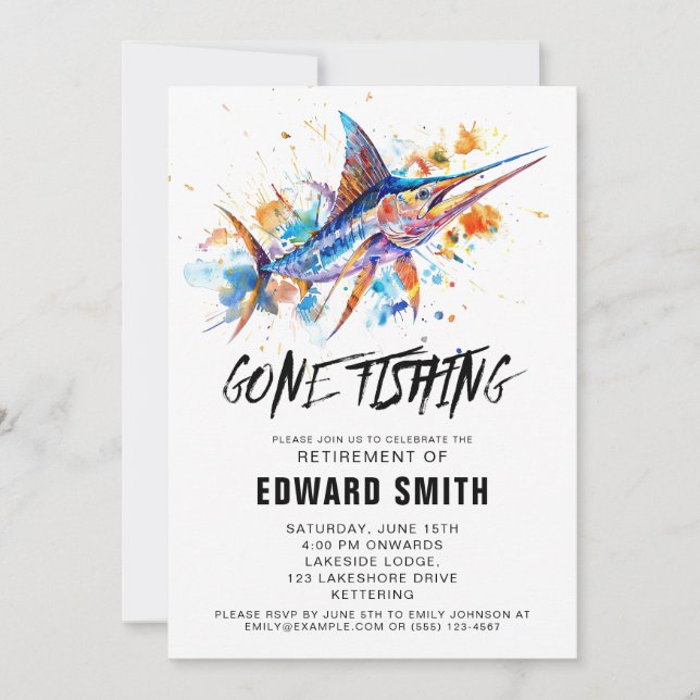 Inbjudan till fiskepartiet Pension (Framsida)