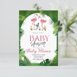 Inbjudan till Flamingo Baby Shower