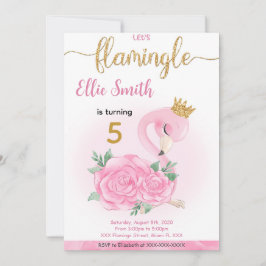 Inbjudan till Flamingo Birthday