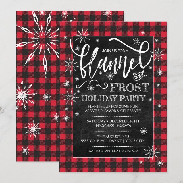 Inbjudan till Flanals & Frost Julfest (Fram/baksida)