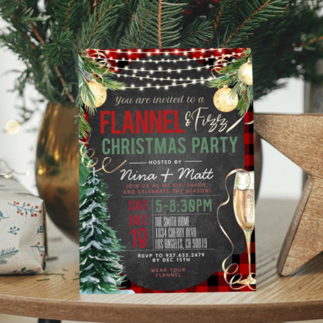 Inbjudan till Flanals och Fizz-julpartiet (Skapare uppladdad)