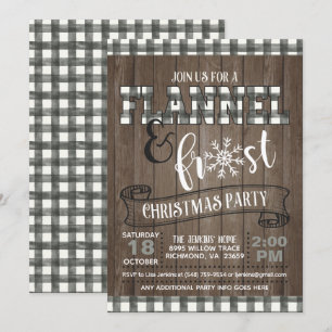 Inbjudan till Flanals och Frost julfest Wht/W