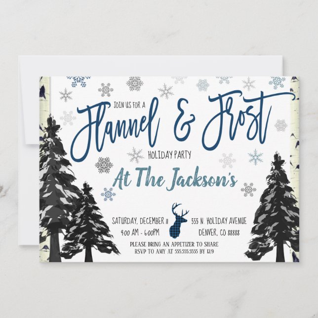 Inbjudan till Flanell- och Frostfest (Framsida)