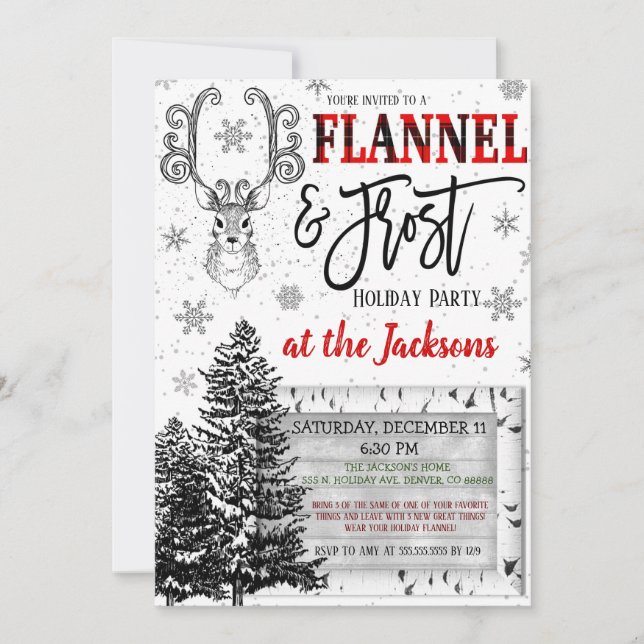 Inbjudan till Flanell- och Frostfesten (Framsida)