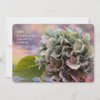 Inbjudan till flertonad Hydrangea