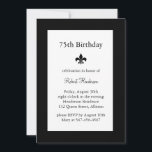 Inbjudan till Fleur de Lise Birthday<br><div class="desc">En enkel inbjudan till elegant som är enkel att anpassa för alla åldrar. Det visas på grundläggande papper. Jag rekommenderar dock att linan papprare väger och struktur.</div>
