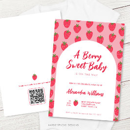 Inbjudan till Flicka Berry Sweet Baby Shower