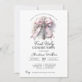 Inbjudan till flicka med rosa band för första heli