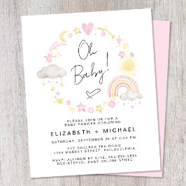 Inbjudan till Flicka Par-duschprogrammet för budge