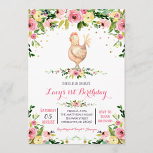 inbjudan till flickgårdskyckling