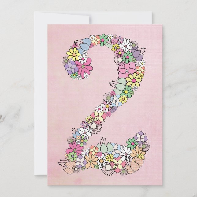 Inbjudan till flickorna Party Anpassningsbar  Inbj (Framsida)